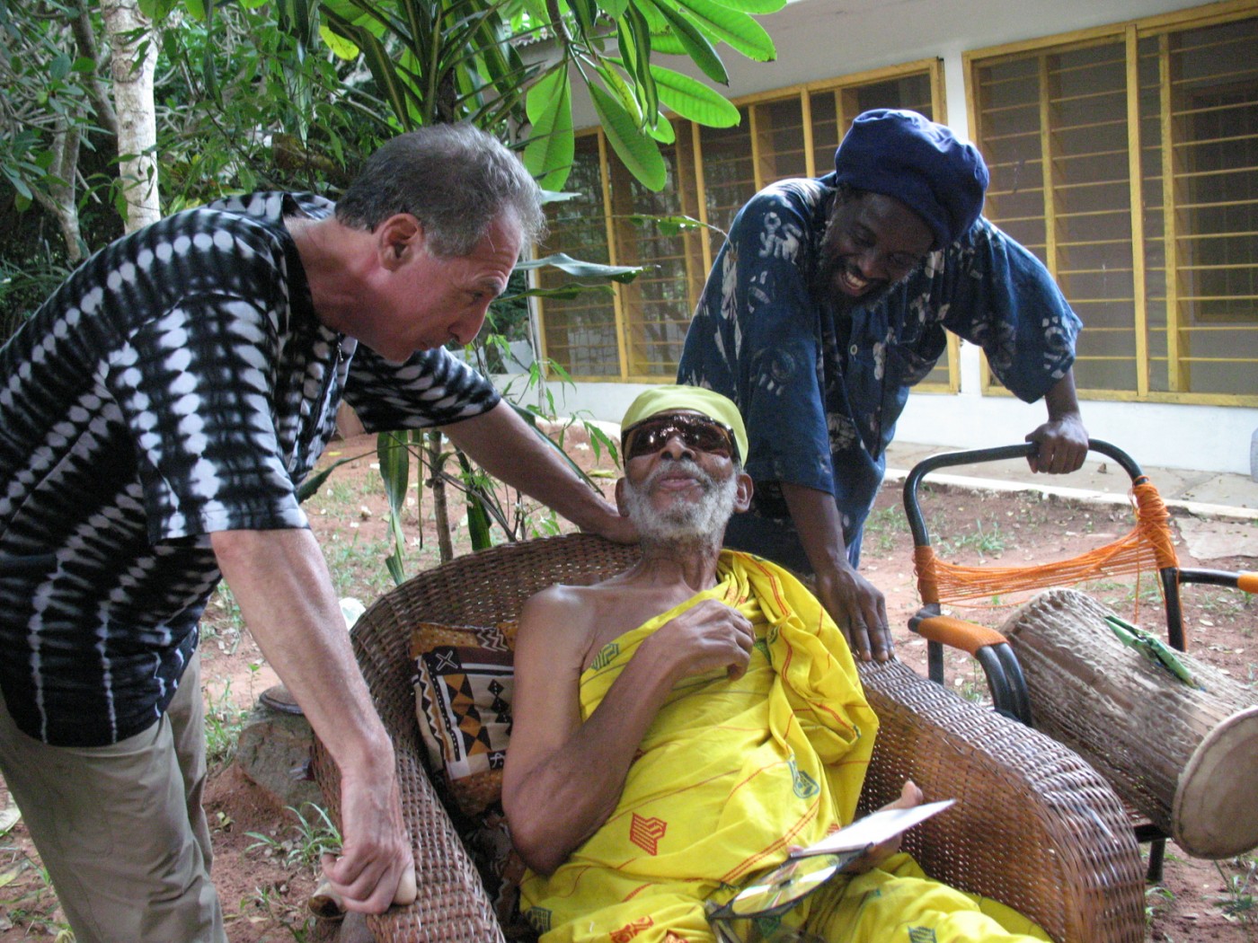 Steven Feld, the late Guy Warren and afrifone inventor Nii Noi Nortey